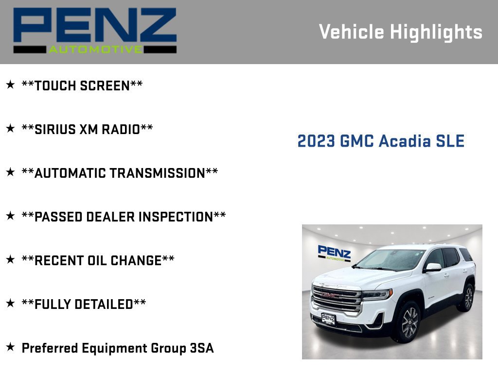 Used 2023 GMC Acadia SLE FWD image 7
