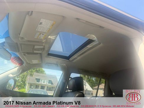 Used 2017 Nissan Armada Platinum w/ Captain Seat Package AWD/4WD image 11