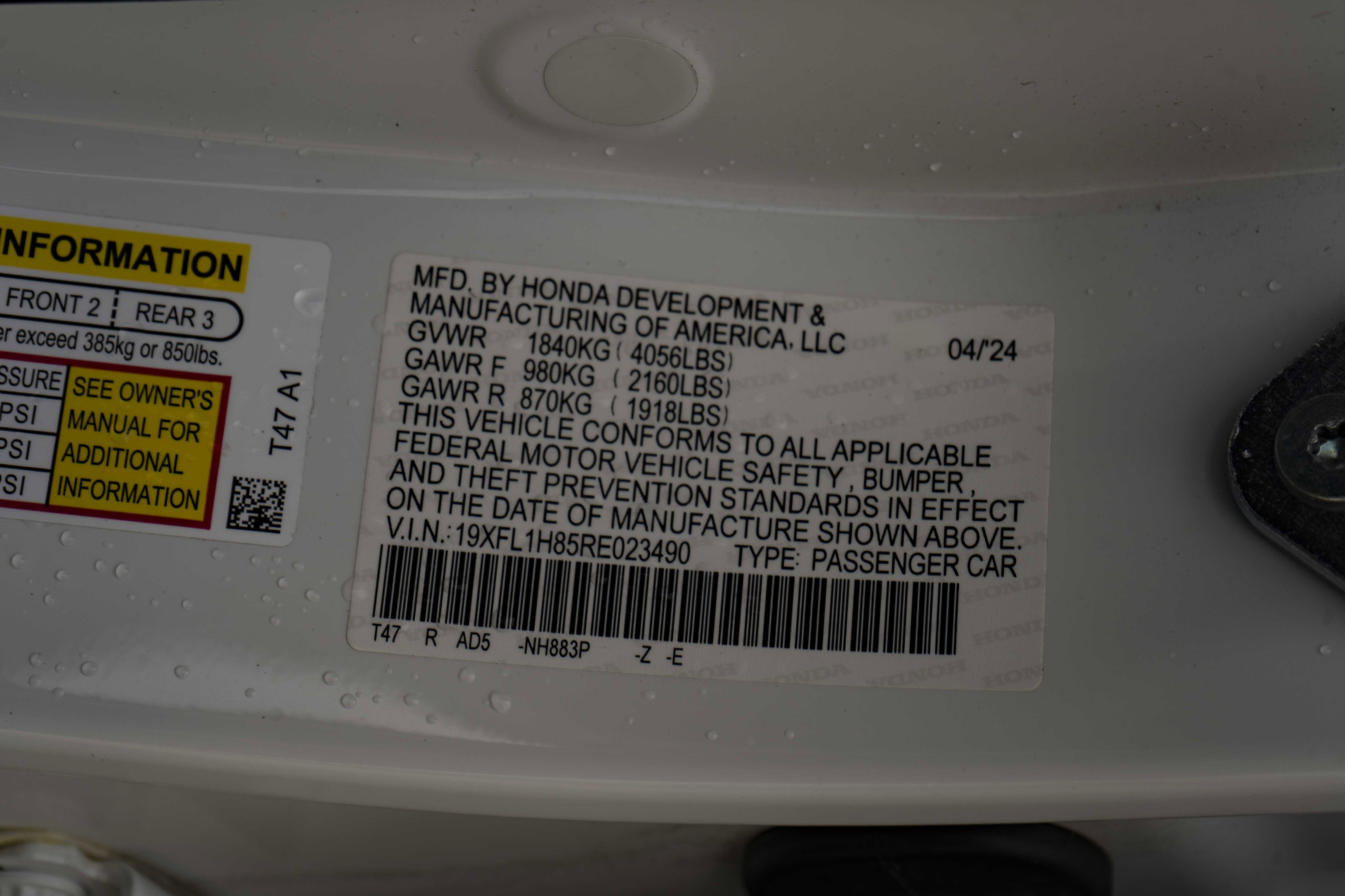 Used 2024 Honda Civic Sport Touring image 39