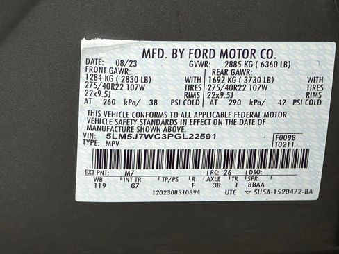 Used 2023 Lincoln Aviator Reserve w/ Equipment Group 201A image 48