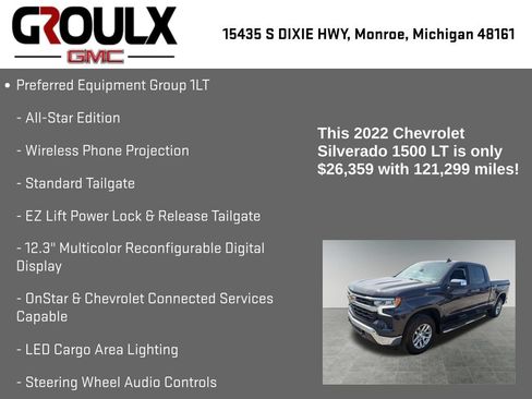 Used 2022 Chevrolet Silverado 1500 LT w/ Protection Package AWD/4WD image 22