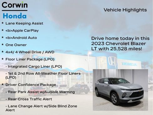 Used 2023 Chevrolet Blazer LT w/ Driver Confidence Package image 6