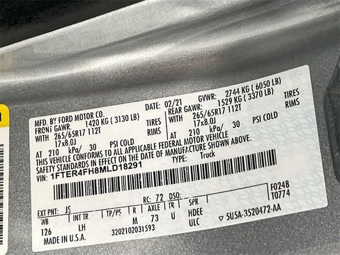 Used 2021 Ford Ranger XLT w/ Equipment Group 301A Mid image 29