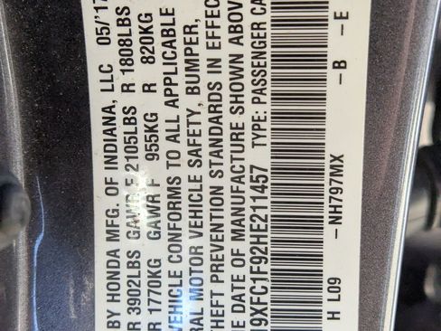 Used 2017 Honda Civic Touring image 24