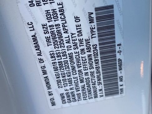 Used 2019 Honda Odyssey Touring image 7