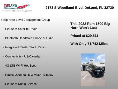 Used 2022 RAM 1500 Big Horn RWD image 6