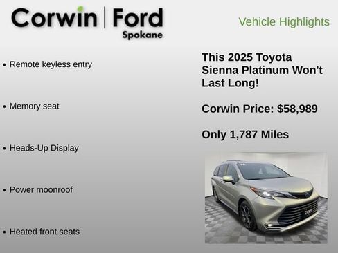 Used 2025 Toyota Sienna Platinum image 12
