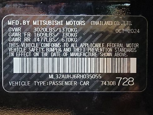 Used 2024 Mitsubishi Mirage ES FWD image 33