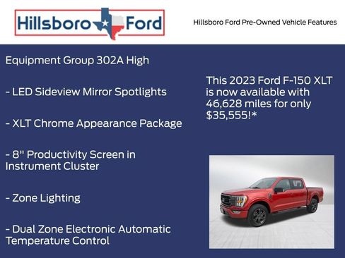 Used 2023 Ford F150 XLT w/ Equipment Group 302A High AWD/4WD image 6