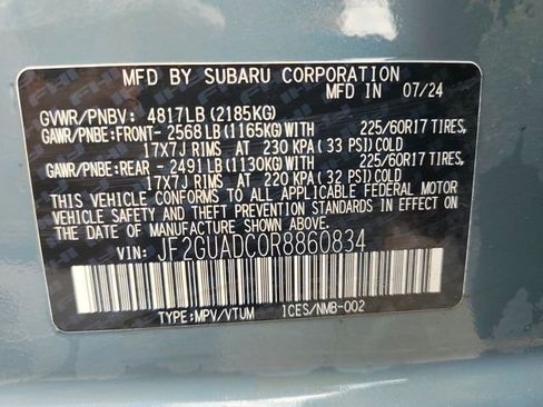 Certified 2024 Subaru Crosstrek 2.0i Premium image 9