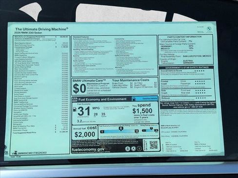 New 2026 BMW 330i Sedan w/ Convenience Package RWD image 17