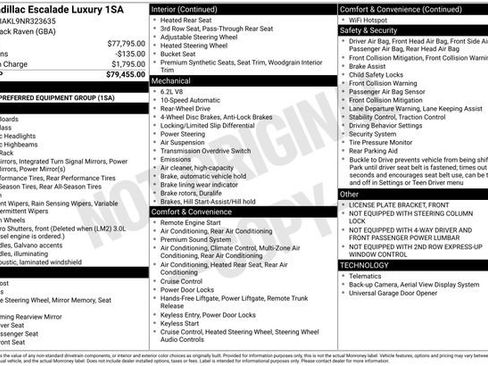Used 2022 Cadillac Escalade Luxury RWD image 2