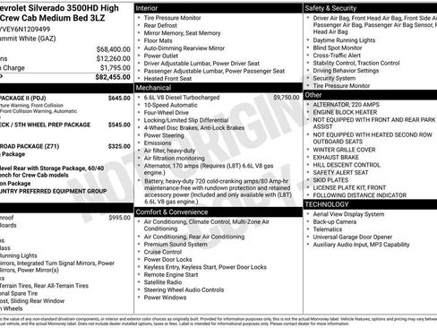 Used 2022 Chevrolet Silverado 3500 High Country w/ Safety Package II image 44