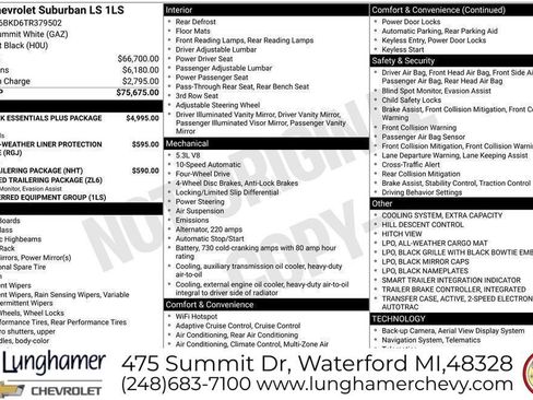New 2026 Chevrolet Suburban LS AWD/4WD image 29