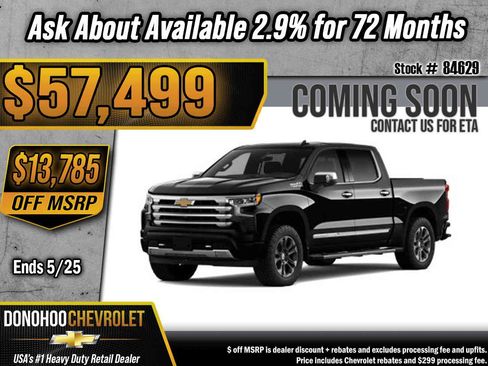 New 2026 Chevrolet Silverado 1500 High Country w/ Technology Package AWD/4WD image 1