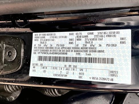 Certified 2025 Ford F150 Lightning XLT AWD/4WD image 33