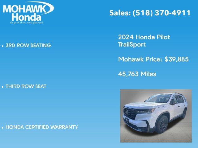 Certified 2024 Honda Pilot TrailSport image 9
