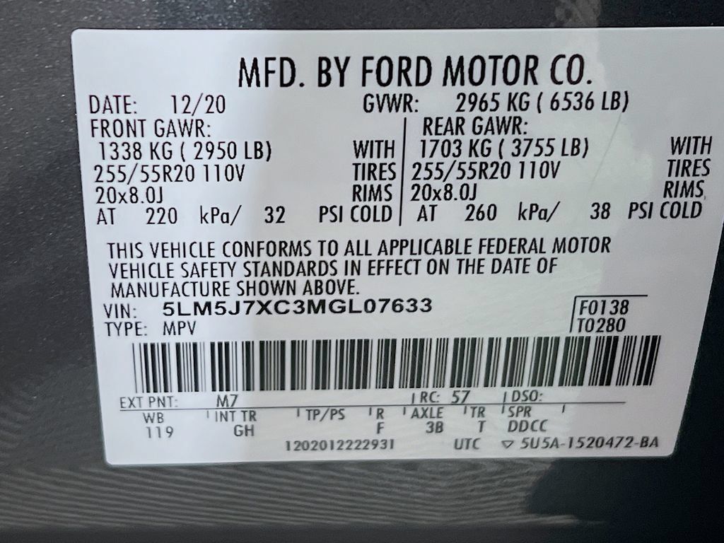 Used 2021 Lincoln Aviator Reserve w/ Equipment Group 201A AWD/4WD image 38
