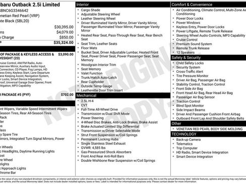 Used 2016 Subaru Outback 2.5i Limited image 11