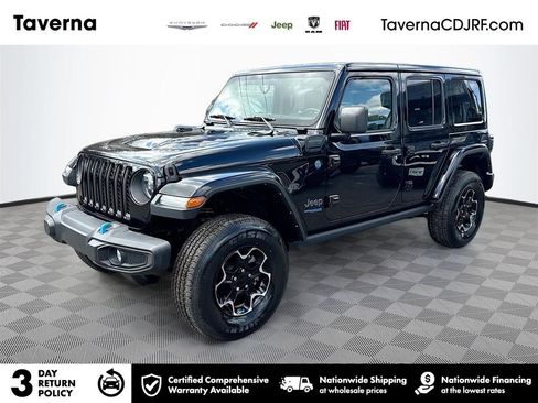 Used 2021 Jeep Wrangler Unlimited Rubicon 4xe image 1
