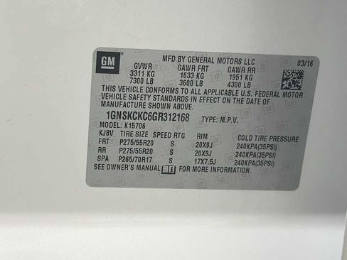 Used 2016 Chevrolet Tahoe LTZ AWD/4WD image 11