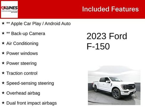 Used 2023 Ford F150 Lariat w/ Equipment Group 502A High AWD/4WD image 3