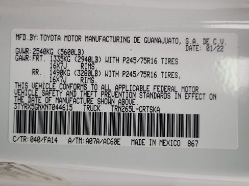 Used 2022 Toyota Tacoma SR RWD image 33