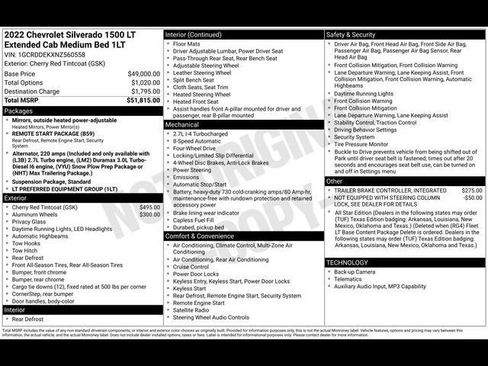 Certified 2022 Chevrolet Silverado 1500 LT image 34