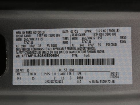 New 2025 Ford F150 XL w/ Equipment Group 103A High image 38