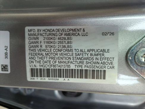 New 2026 Honda Accord Touring image 17
