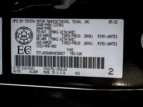 Used 2022 Toyota Tundra Limited AWD/4WD image 35