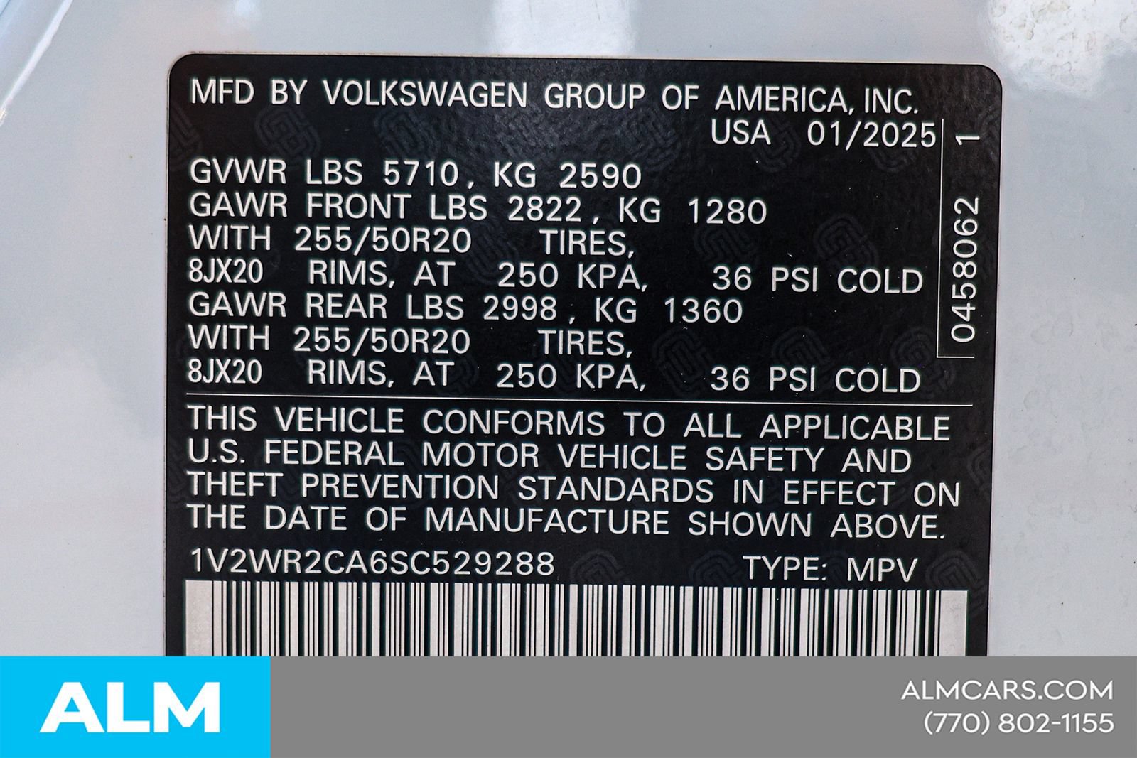 Used 2025 Volkswagen Atlas SE FWD image 47