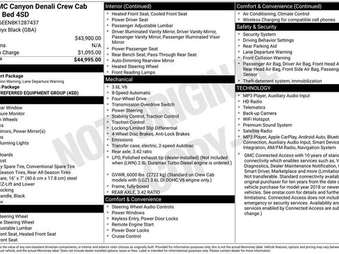 Used 2019 GMC Canyon Denali AWD/4WD image 3