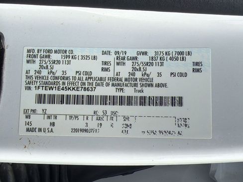 Used 2019 Ford F150 Lariat w/ Equipment Group 502A Luxury image 19