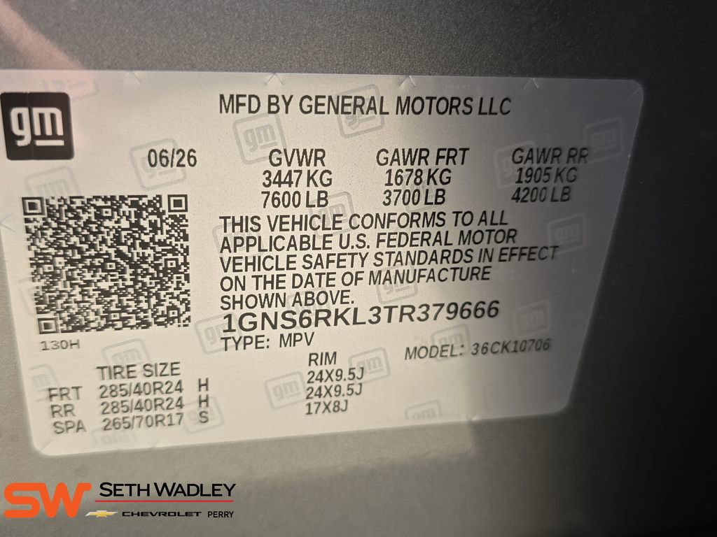 New 2026 Chevrolet Tahoe RST w/ Advanced Technology Package AWD/4WD image 36