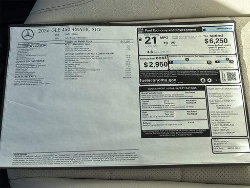New 2026 Mercedes-Benz GLE 450 4MATIC image 34