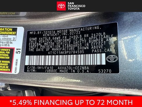 Certified 2023 Toyota Camry LE FWD image 37