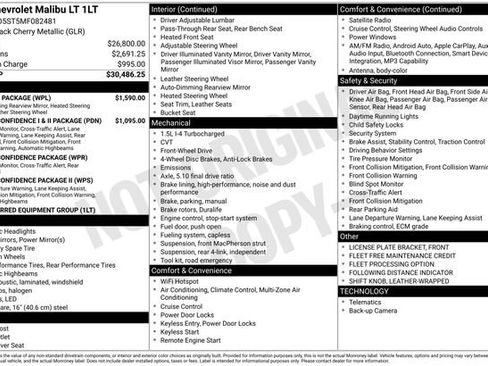 Used 2021 Chevrolet Malibu LT w/ Leather Package FWD image 7