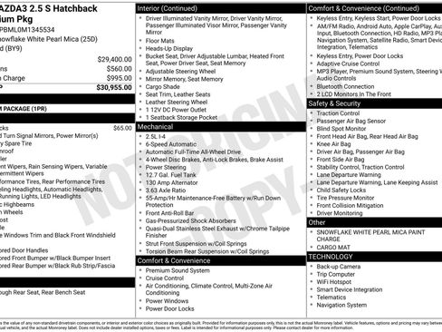 Certified 2021 MAZDA MAZDA3 s image 4