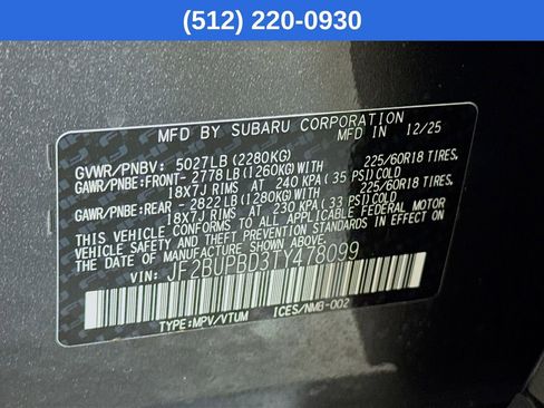 New 2026 Subaru Outback Premium image 41