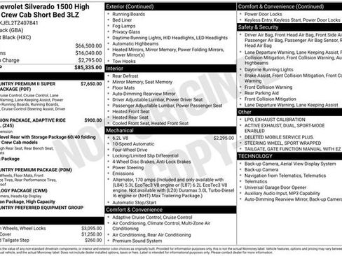 New 2026 Chevrolet Silverado 1500 High Country AWD/4WD image 6