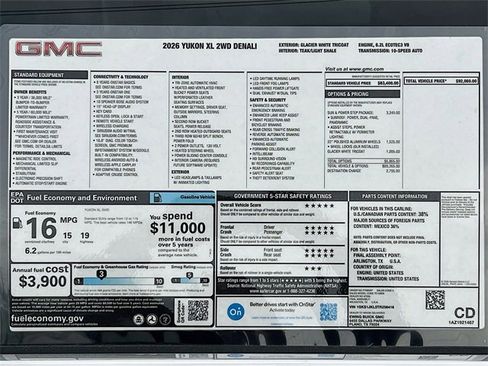 New 2026 GMC Yukon XL Denali w/ Sun & Power Step Package image 21