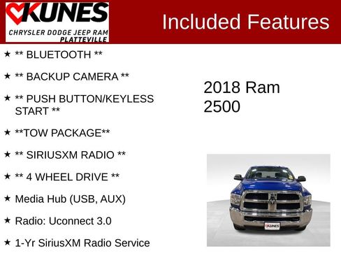 Used 2018 RAM 2500 Tradesman w/ Chrome Appearance Group image 2