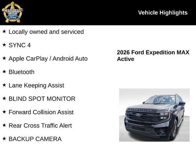 Certified 2026 Ford Expedition Max Active AWD/4WD image 2