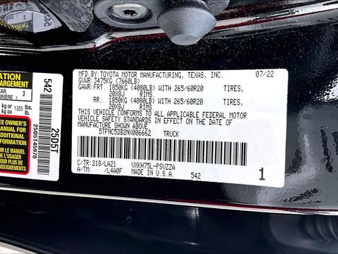 Used 2022 Toyota Tundra Platinum AWD/4WD image 37