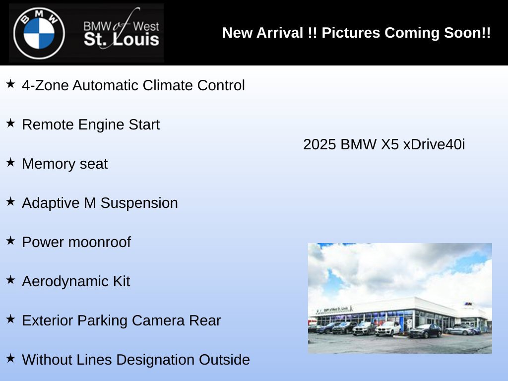 Used 2025 BMW X5 xDrive40i w/ M Sport Package AWD/4WD image 4