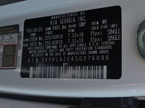 Used 2025 Kia Sorento S w/ Panoramic Sunroof Package FWD image 33