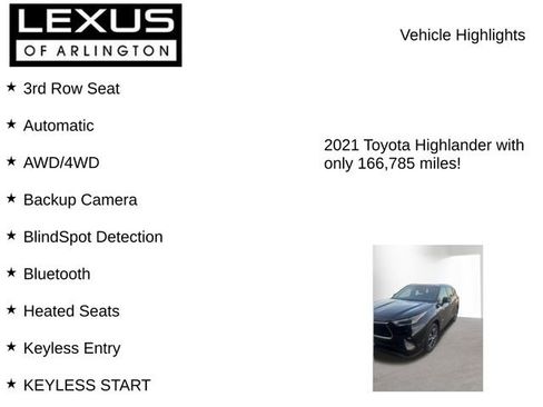 Used 2021 Toyota Highlander XLE AWD/4WD image 7