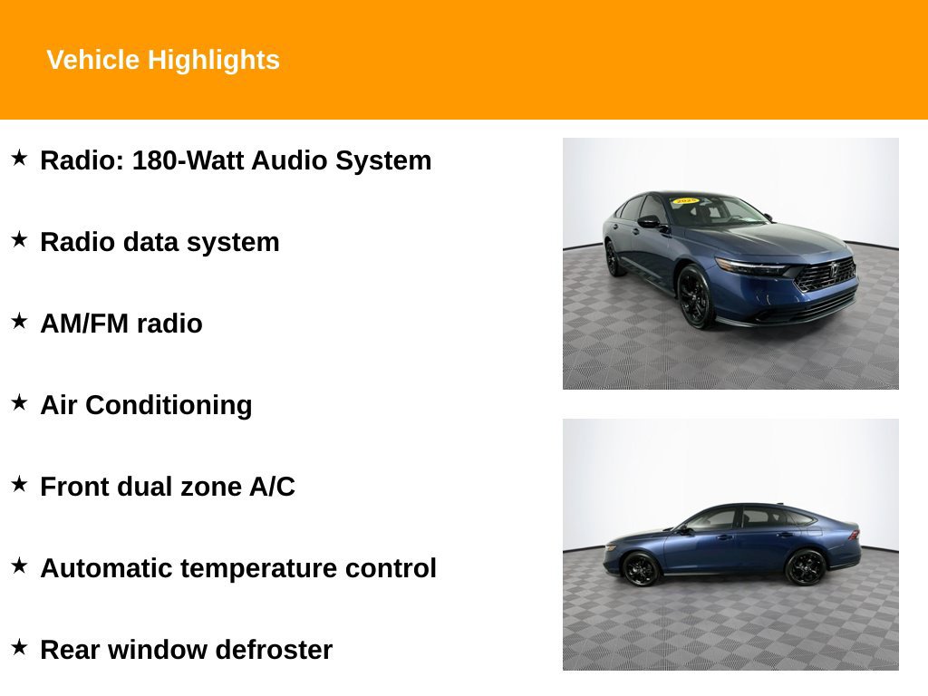Used 2025 Honda Accord SE image 2