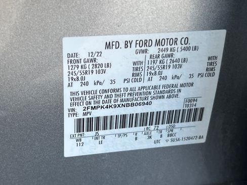 Used 2022 Ford Edge Titanium image 30
